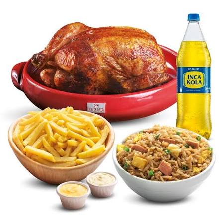 POLLO ENTERO (chaufa) - pollo y porcion de chaufa